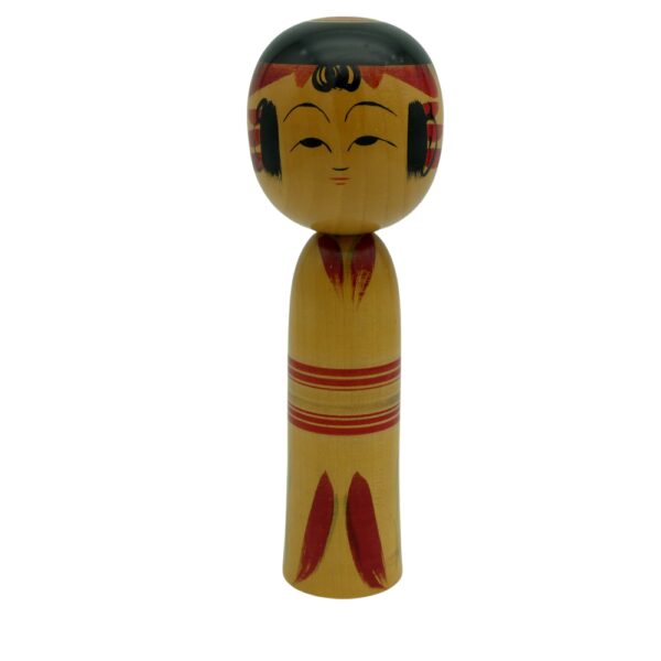 poupée japonaise kokeshi en bois 19 cm